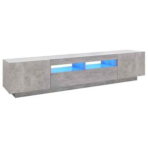vidaXL TV skrinka s LED svetlami bet&oacute;novo-siv&aacute; 200x35x40 cm