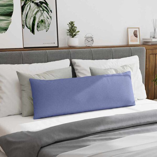 vidaXL Vankúše na pohovku 2 pcs Modrá 120 x 40 cm látka