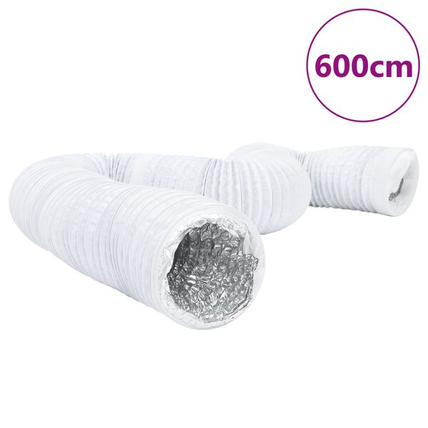 vidaXL Ventilačn&eacute; potrubie hlin&iacute;k a PVC 6 m &Oslash;15 cm