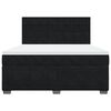 vidaXL Posteľn&yacute; r&aacute;m boxspring s matracom čierny 180x200 cm zamat