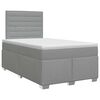 vidaXL Posteľ boxspring s matracom Svetlosiv&aacute; 120 x 190 cm L&aacute;tka