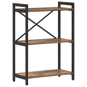 vidaXL Reg&aacute;l na knihy 60 x 30 x 85 cm Kompozitn&eacute; drevo Star&eacute; drevo