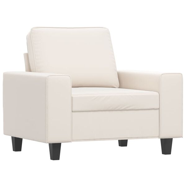 vidaXL Kreslo s podnožkou b&eacute;žov&eacute; 60 cm mikrovl&aacute;kno l&aacute;tkov&eacute;