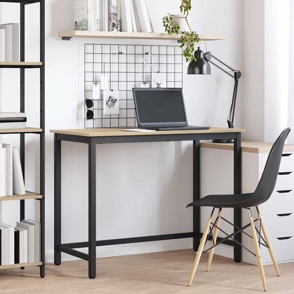 vidaXL st&ocirc;l Sonoma dub 80 x 50 x 76,5 cm Inžinierske drevo a oceľ