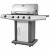 vidaXL Plynov&yacute; barbecue gril Strieborn&aacute; Ocotn&yacute; s kovovou hadicou