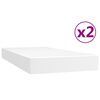 vidaXL Boxspring posteľ s matracom biela 200x200 cm umelá koža