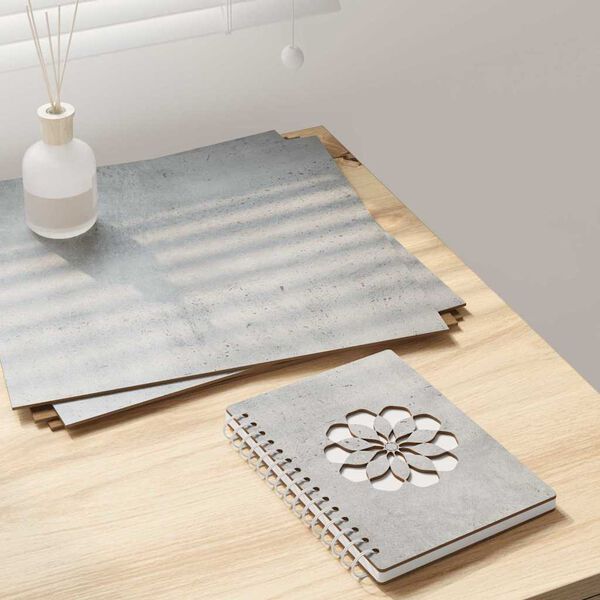 vidaXL Dekoračné panely 50 pcs Betónovo sivá 30 x 30 x 0.3 cm