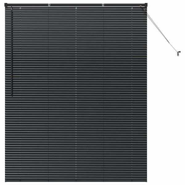 vidaXL R&iacute;mske žal&uacute;zie Čierna 175 x 145 cm Hlin&iacute;k