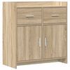 vidaXL Serv&iacute;rovacia skriňa Dub sonoma 75 x 36 x 80 cm Kompozitn&eacute; drevo