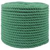 vidaXL Bavlnen&yacute; povraz 12 mm 250 m Zelen&aacute; 100% bavlna