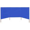 vidaXL 3-panelová zábrana proti vetru látková 400x120 cm azúrovo-modrá