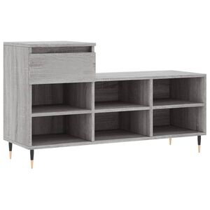 vidaXL Botn&iacute;k siv&yacute; dub sonoma 102x36x60 cm spracovan&eacute; drevo