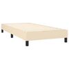 vidaXL Boxspring posteľ s matracom kr&eacute;mov&aacute; 100x200 cm l&aacute;tka