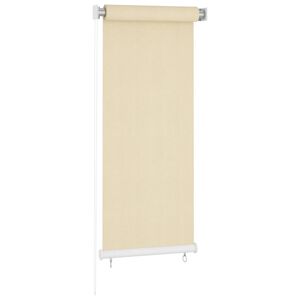vidaXL Vonkaj&scaron;ia zatemňovacia roleta kr&eacute;mov&aacute; 65 (&Scaron;) x 140 (V) cm HDPE