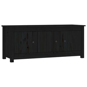 vidaXL Skrinka na top&aacute;nky čierna 110x38x45,5 cm mas&iacute;vna borovica