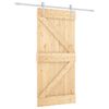 vidaXL Posuvn&eacute; dvere Pr&iacute;rodn&aacute; a biela 95 x 210 cm