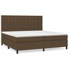 vidaXL Boxspring posteľ s matracom tmavohned&aacute; 200x200 cm l&aacute;tka