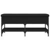 vidaXL Lavička na top&aacute;nky čierna 102x42x45 cm kompozitn&eacute; drevo