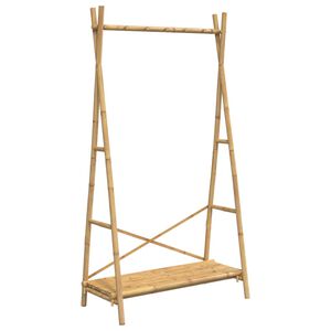 vidaXL Ve&scaron;iak na oblečenie s policou 102x50x190 cm bambus