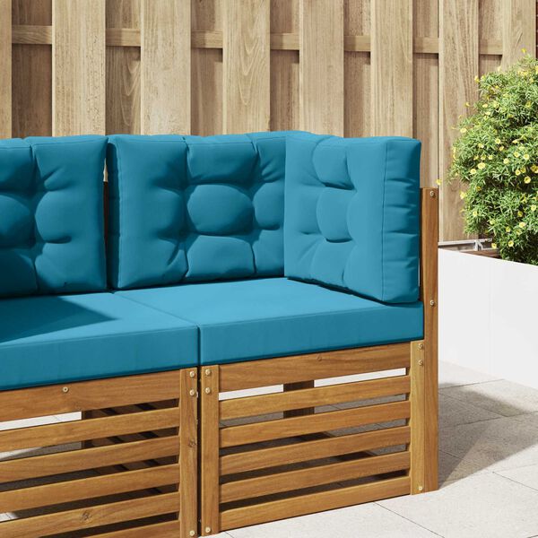 vidaXL Vank&uacute;&scaron; na vonkaj&scaron;iu pohovku 3 pcs Kr&aacute;lovsk&aacute; modr&aacute; Polyester