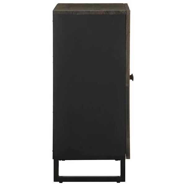 vidaXL Komoda 60x33x75 cm čierna masívne mangovníkové drevo