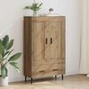 vidaXL Highboard Remeselný dub 69,5 x 31 x 115 cm Kompozitné drevo