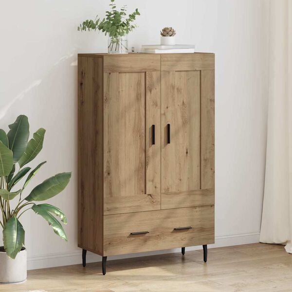 vidaXL Highboard Remeselný dub 69,5 x 31 x 115 cm Kompozitné drevo