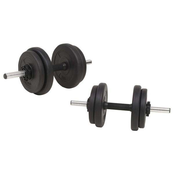 vidaXL Súprava závaží a tyčí barbell a dumbbell, 60 kg