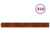 vidaXL Obrubn&iacute;k tr&aacute;vnika 10 ks 10 x 103 cm Poveternostne odoln&aacute; oceľ