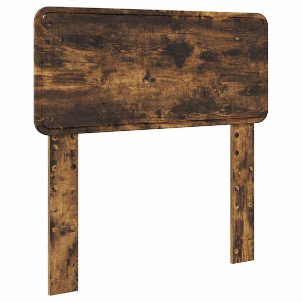 vidaXL Zadné čelo s čelnou doskou Dymová dub 75 cm Kompozitné drevo