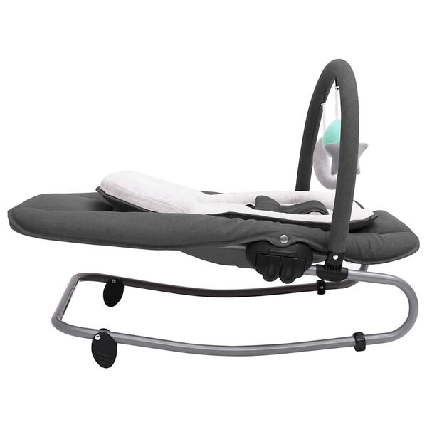 vidaXL Dojčensk&eacute; ležadlo antracitov&eacute; oceľ