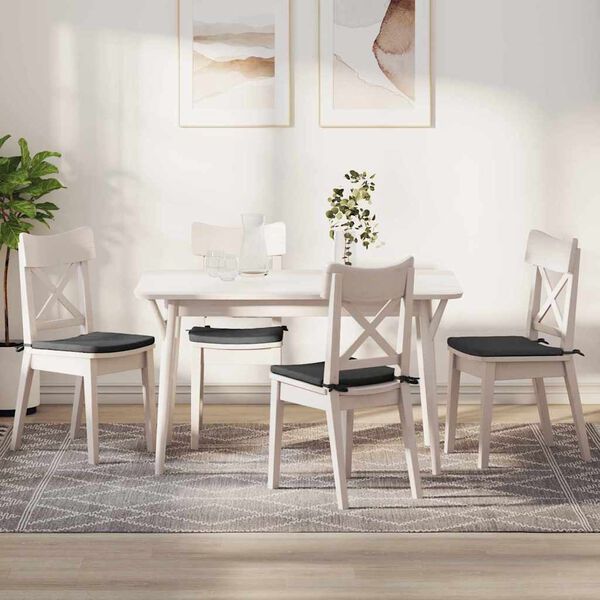 vidaXL Vank&uacute;&scaron;e na sedenie 4 pcs Tmavo &scaron;ed&aacute; 40 x 40 x 3 cm