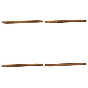 vidaXL N&aacute;stenn&eacute; police 4 ks star&eacute; drevo 40x20x1,5 cm, kompozitn&eacute; drevo