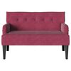 vidaXL Chesterfield lavica Víno červené 112 x 65.5 x 75 cm Zamat