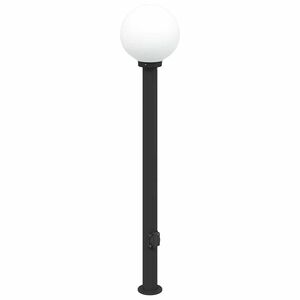 vidaXL Stĺpikov&eacute; svietidlo so z&aacute;suvkou 120 cm čierne IP44