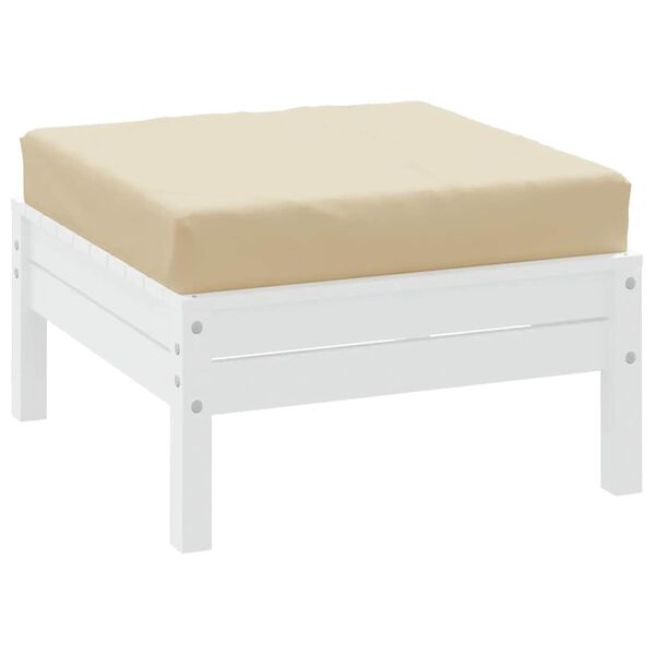 vidaXL Podložka na paletov&yacute; n&aacute;bytok b&eacute;žov&aacute; 60x60x8 cm oxfordsk&aacute; l&aacute;tka