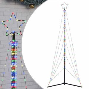 vidaXL LED vianočn&yacute; stromček 525 LED farebn&eacute; 302 cm