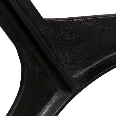 vidaXL Stolové nohy na konferenčný stolík 2 ks, rám v tvare O, liatina
