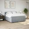 vidaXL Boxspring posteľ s matracom bledosiv&aacute; 180x200 cm l&aacute;tka