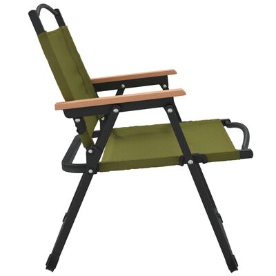 vidaXL Kempingové stoličky 2 ks zelené 54x43x59 cm oxfordská látka