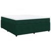 vidaXL Posteľn&yacute; r&aacute;m boxsping s matracom tmavozelen&yacute; 180x200 cm zamat