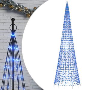 vidaXL LED vianočn&yacute; stromček 1534 LED modr&eacute; 500 cm