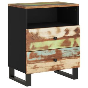 vidaXL Nočn&aacute; skrinka 50x33x62 cm mas&iacute;vna ak&aacute;cia a spracovan&eacute; drevo