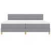 vidaXL Posteľ boxspring s matracom Svetlosiv&aacute; 200 x 200 cm l&aacute;tka