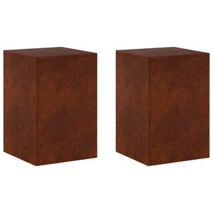 vidaXL Stojan na rastliny 2 pcs Hrdzav&yacute; 40 x 40 x 60 cm