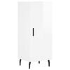 vidaXL Vysok&aacute; skrinka biela 34,5x34x180 cm spracovan&eacute; drevo
