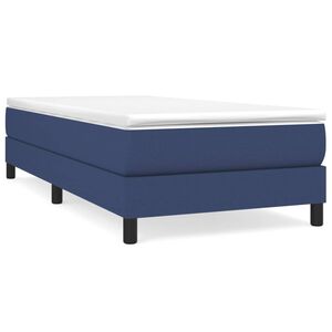 vidaXL Posteľn&yacute; r&aacute;m boxsping s matracom modr&yacute; 80x200 cm l&aacute;tka