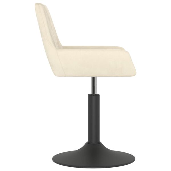 vidaXL Barov&aacute; stolička kr&eacute;mov&aacute; zamatov&aacute;