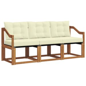 vidaXL Z&aacute;hradn&aacute; s&uacute;prava gaučov s vank&uacute;&scaron;om 3 pcs Pr&iacute;rodn&aacute; a kr&eacute;mov&aacute;