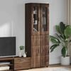 vidaXL Highboard FLORIN Hned&yacute; dub 60 x 35 x 182 cm Kompozitn&eacute; drevo